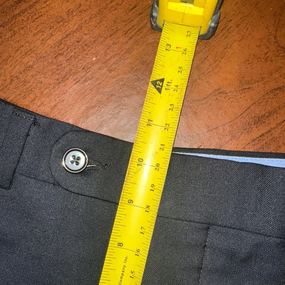Cremieux Travel Smart Modern Fit Black Wool Blend Dress Pants Men's 32x32